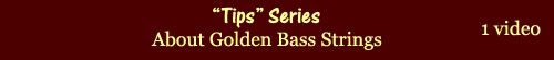let TIPS golden bass strings
